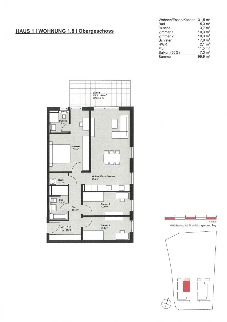 Grundriss Etagenwohnung M�hlheim