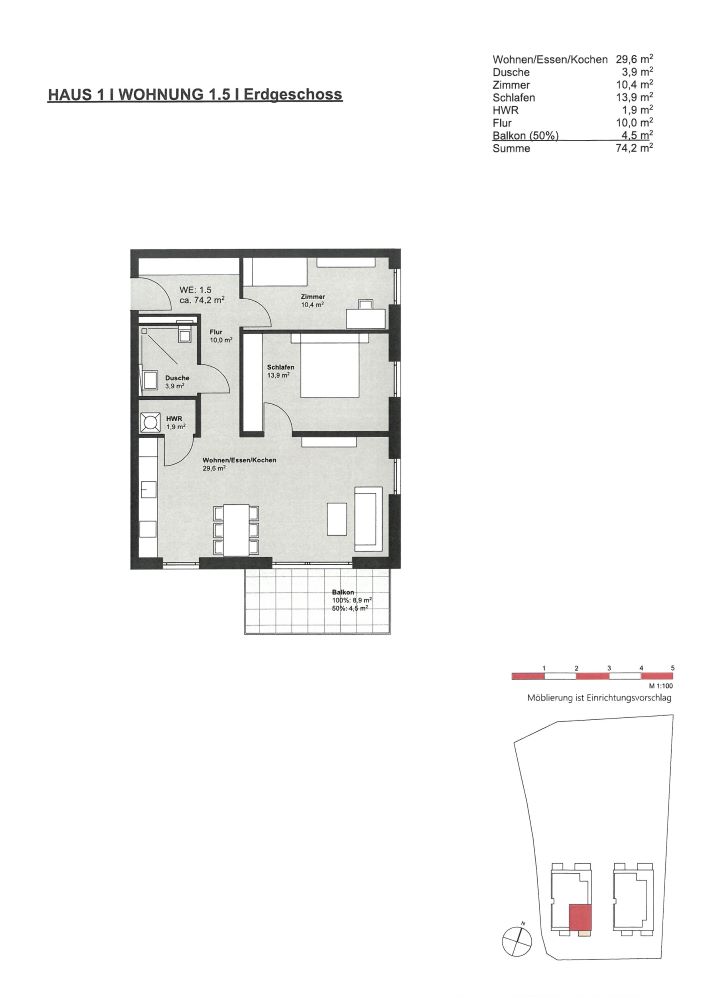Grundriss Foto angepasst Etagenwohnung M�hlheim