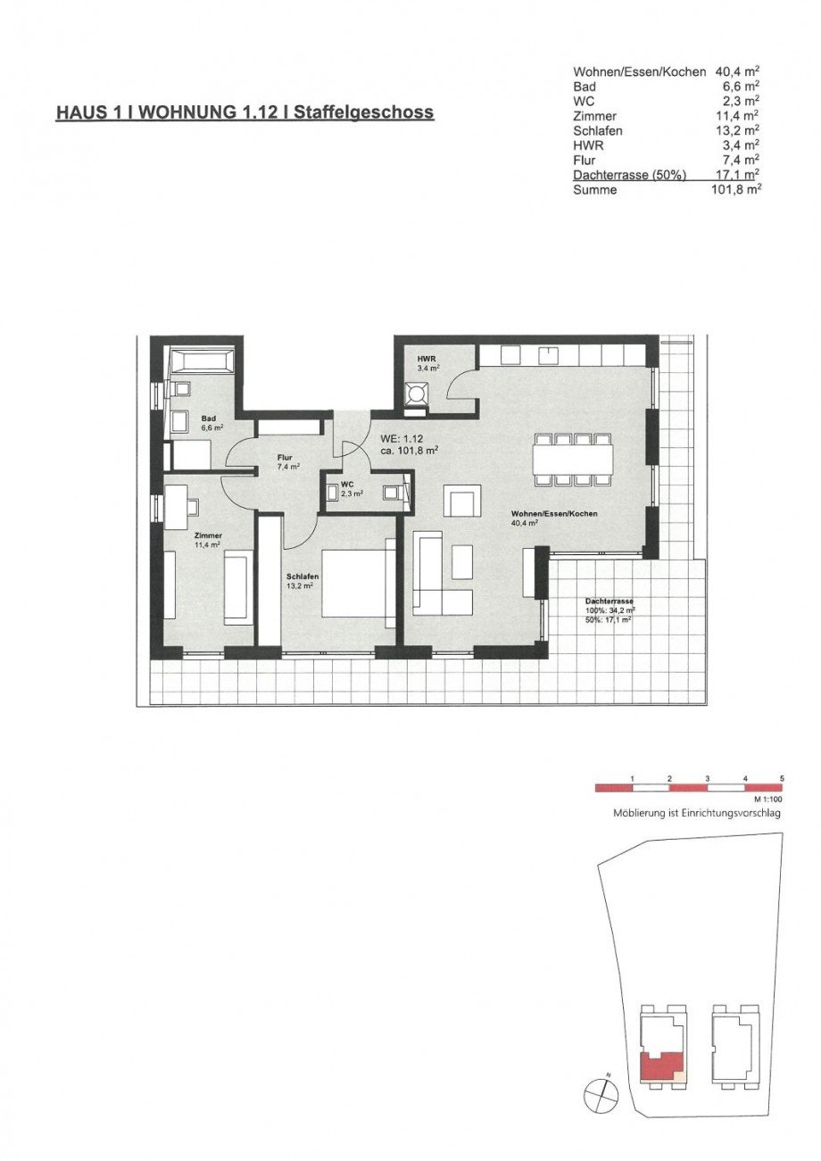 Grundriss Etagenwohnung M�hlheim