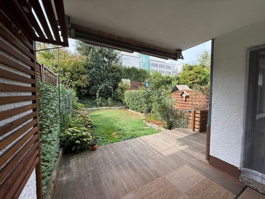 Ausblick Garten Reihenmittelhaus Eschborn